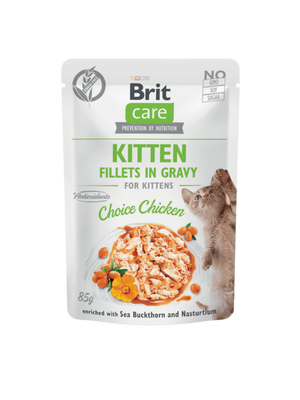 Brit Care Cat Pouch Kitten -  Choice Chicken in Gravy 85 g