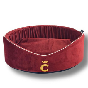 CAZO Comme un Roi Red Velvet Bed