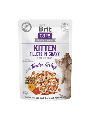 Brit Care Cat Pouch Kitten - Tender Turkey in Gravy 85 g