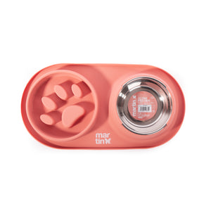 Martin Sellier Gamelle Inox Double Slow Feeder / Anti-Glouton