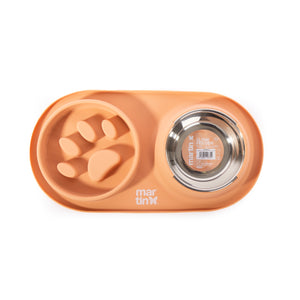 Martin Sellier Gamelle Inox Double Slow Feeder / Anti-Glouton