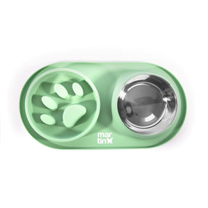 Martin Sellier Gamelle Inox Double Slow Feeder / Anti-Glouton