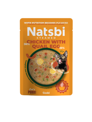 Natsbi Cat Steamed Chicken with Quail Egg