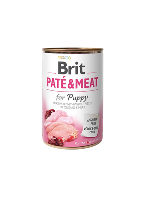 BRIT Paté & Meat Puppy Chicken Turkey 400 g