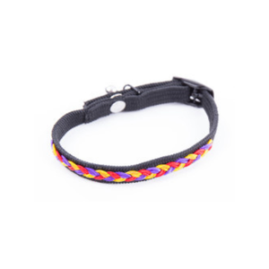 Martin Sellier Collier Tressé Nylon Noir 10-30 cm