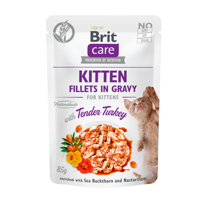 Brit Care Cat Pouch Kitten - Tender Turkey in Gravy 85 g