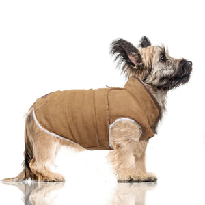 MILK & PEPPER Kieran Doudoune Réversible Fourrure Camel/Beige