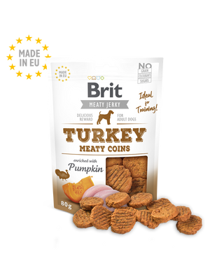 Brit Meat Jerky Snack – Turkey Meaty coins