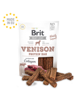 Brit Meat Jerky Snack–Venison Protein bar