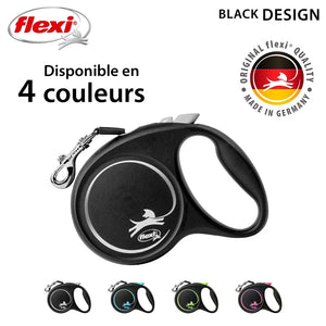 FLEXI Laisse Black Design Sangle 5 m