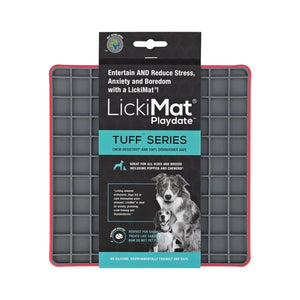 LickiMat Tuff Playdate Red 20x20 cm