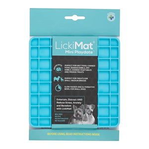 LickiMat Mini Playdate Turquoise 15x15 cm