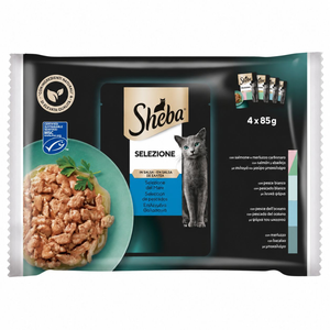 Sheba Sélection aux Poissons En Sauce 4 x 85g
