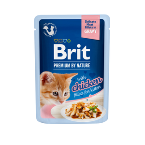 Brit Premium Delicate Fillets in Gravy with Chicken pour chatons 85 g