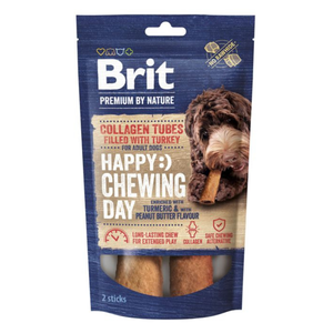 Brit Collagen Tubes filled with Turkey - 2 bâtonnets