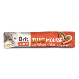 Brit Care Cat Creamy Duo Mousse Saumon & Thon 4x14 g