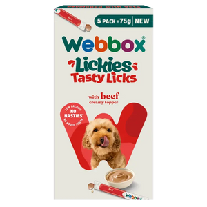 Webbox Lickies Tasty Licks Beef Creamy 5 unités