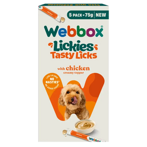 Webbox Lickies Tasty Licks Chicken Creamy 5 unités