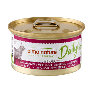 Almo Nature Daily - Mousse au Bœuf et au Veau 85 g