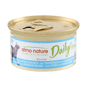 Almo Nature Daily - Mousse au Thon & Poisson Blanc 85 g