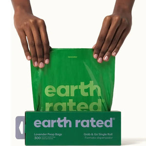 Earth Rated Sacs à crottes 300 sacs Lavande