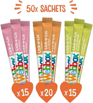 Webbox Lick-E-Lix Mixed Flavour 50 unités